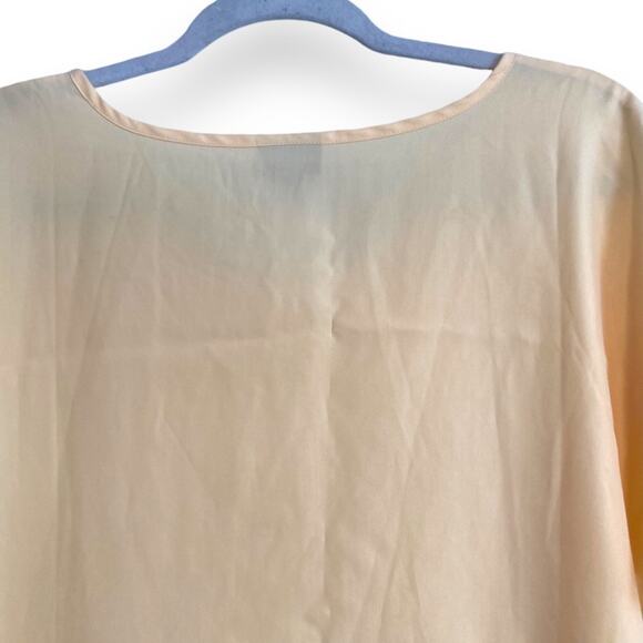 Womens JJill Yellow Pique Modern Boxy Cropped Buttery Soft Modal Top Size Medium - Picture 6 of 16